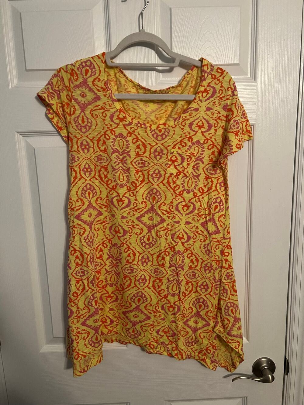 Fresh Produce Yellow & Orange Short Sleeve Top – Size Small
